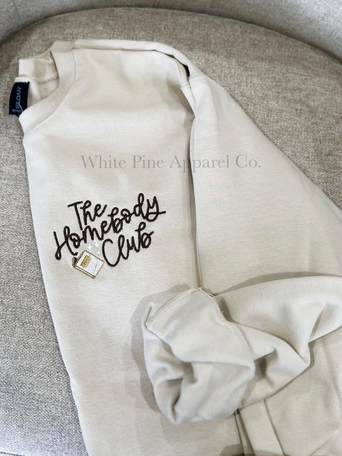 The Homebody Club Embroidered Sweatshirt | Embroidered Sweatshirt | Book Club Apparel | Book Baddie | Homebody
